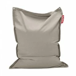 Pouf D'extérieur Fatboy Original Floatzac - Gris Taupe -Bleu Piscine 105005 pouf exterieur fatboy original floatzac gris taupe debout