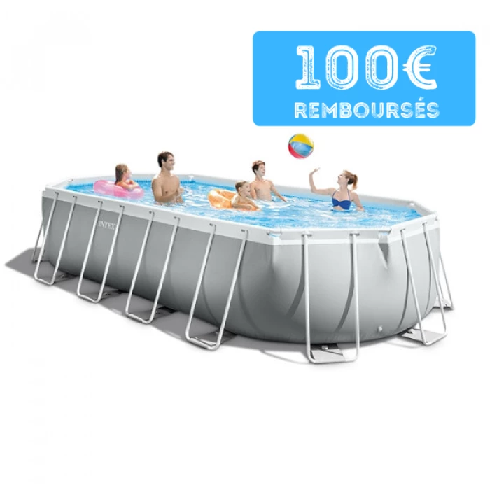 Piscine Tubulaire Ovale Intex Prism Frame 6.10 X 3.05 X 1.22m 2 Piscine Tubulaire Ovale Intex Prism Frame 6.10 X 3.05 X 1.22m – Image 2