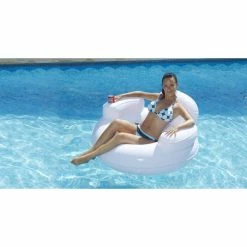 Fauteuil Gonflable Pour Piscine Avec Porte-gobelet Kerlis -Bleu Piscine 13026 fauteuil gonflable piscine porte gobelet kerlis