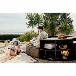 Pack Spa Portable Netspa Octopus 4 à 6 Personnes + Mobilier -Bleu Piscine 22 10 13 net spa shot 10 145