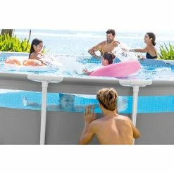 Piscine Tubulaire Ronde Intex Prism Frame Clear Window 4,88 X 1,22 M -Bleu Piscine 26730np ambiance 2 min