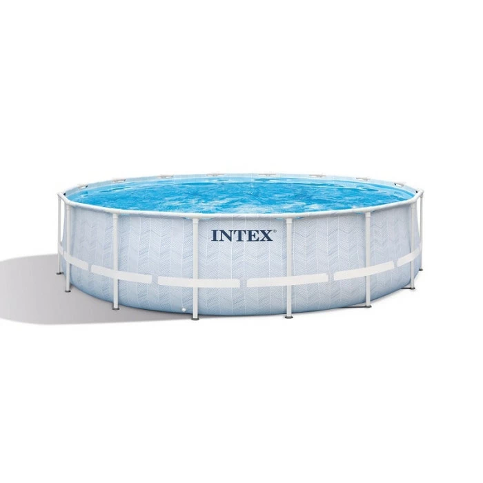 Piscine Tubulaire Ronde Intex Chevron 4,88 X 1,22 M 1 Piscine Tubulaire Ronde Intex Chevron 4,88 X 1,22 M