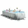 Piscine Tubulaire Ovale Intex Prism Frame 6.10 X 3.05 X 1.22m