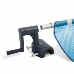 Enrouleur De Bâche Pour Piscine Hors-sol Intex -Bleu Piscine 28051 enrouleur bache bulles piscines rectangulaires 2