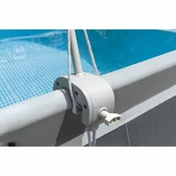 Voile D'ombrage Pour Piscine Hors Sol Intex 6 Voile D'ombrage Pour Piscine Hors Sol Intex -Bleu Piscine 28054 focus min