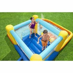 Aire De Jeux Bestway Beach Bounce (soufflerie En Continu) -Bleu Piscine 53381 trampoline min