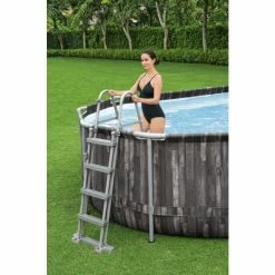 Piscine Tubulaire Ovale Bestway Power Steel™ Bois Rustique 6,10 X 3,66 X 1,22 M 11 Piscine Tubulaire Ovale Bestway Power Steel™ Bois Rustique 6,10 X 3,66 X 1,22 M -Bleu Piscine 5611r piscine ovale bestway power steeltm bois rustique 6 10 x 3 66 x 1 22 m echelle