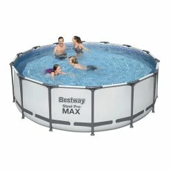 Piscine Tubulaire Ronde Bestway Power Steel 4,27 X 1,22 M -Bleu Piscine 5612x 2