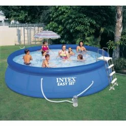 Kit Piscine Autoportée Intex Easy Set 4,57 X 1,07 M 12 Kit Piscine Autoportée Intex Easy Set 4,57 X 1,07 M -Bleu Piscine 56409fr with bkg