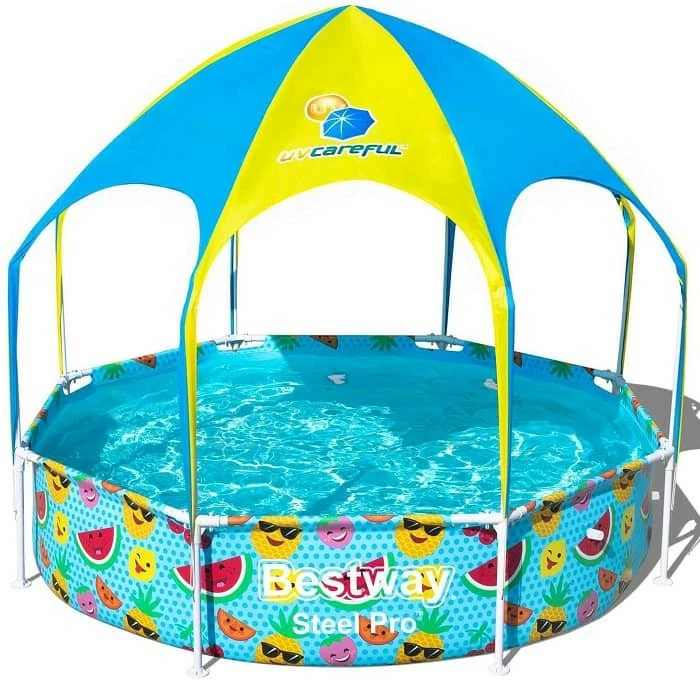 Piscine Tubulaire Bestway Ronde Steel Pro Avec Parasol 2,44 X 0,51 M 1 Piscine Tubulaire Bestway Ronde Steel Pro Avec Parasol 2,44 X 0,51 M
