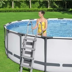 Piscine Tubulaire Bestway Ronde Steel Pro Max 4,57 X 1,22 M 12 Piscine Tubulaire Bestway Ronde Steel Pro Max 4,57 X 1,22 M -Bleu Piscine 56438 4