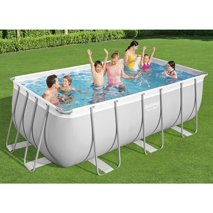 Piscine Tubulaire Rectangulaire Bestway Power Steel 4,12 X 2,01 X 1,22 M Avec Filtre à Sable 3 Piscine Tubulaire Rectangulaire Bestway Power Steel 4,12 X 2,01 X 1,22 M Avec Filtre à Sable – Image 3