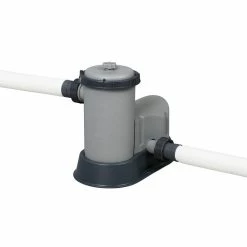 Piscine Tubulaire Ronde Bestway Steel Pro Max 5,49 X 1,22 M - Gris Clair -Bleu Piscine 56462 1