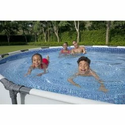 Piscine Tubulaire Ronde Bestway Steel Pro Max 4,27 X 0,84 M 8 Piscine Tubulaire Ronde Bestway Steel Pro Max 4,27 X 0,84 M -Bleu Piscine 56595 ambiance 1
