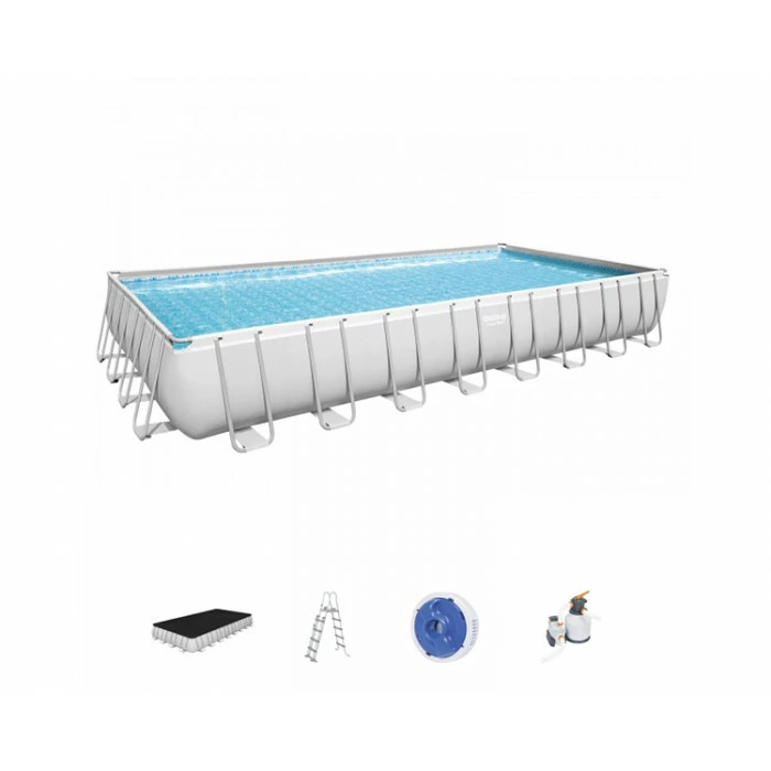 Piscine Tubulaire Rectangulaire Bestway Power Steel™ 9,56 X 4,88 X 1,32 M 3 Piscine Tubulaire Rectangulaire Bestway Power Steel™ 9,56 X 4,88 X 1,32 M – Image 3
