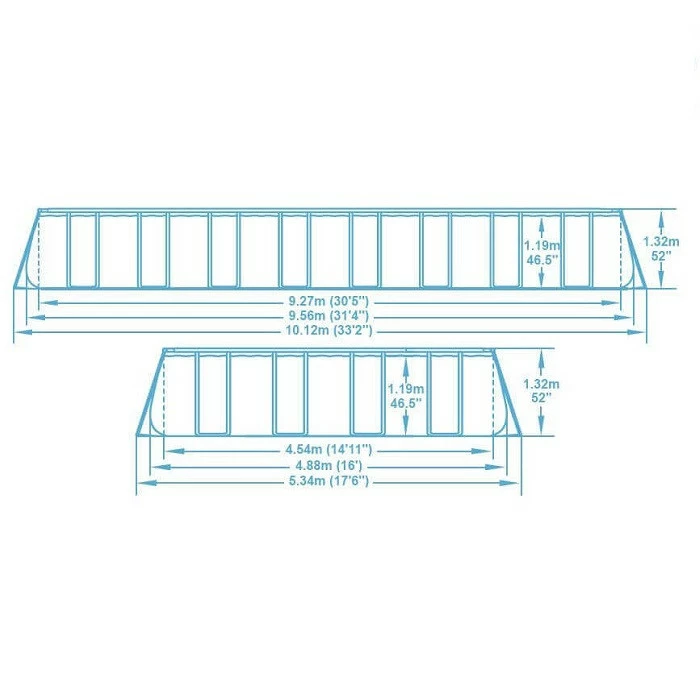 Piscine Tubulaire Rectangulaire Bestway Power Steel™ 9,56 X 4,88 X 1,32 M 6 Piscine Tubulaire Rectangulaire Bestway Power Steel™ 9,56 X 4,88 X 1,32 M – Image 6