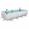 Piscine Tubulaire Rectangulaire Bestway Power Steel 4,88 X 2,44 X 1,22 M Avec Filtre à Sable