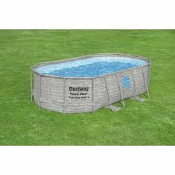 Piscine Tubulaire Ovale Bestway Power Steel Swim Vista 4,27 X 2,50 X 1 M -Bleu Piscine 56714 piscine tubulaire ovale bestway power steel swim vista 427 250 100 pierre ambiance 3