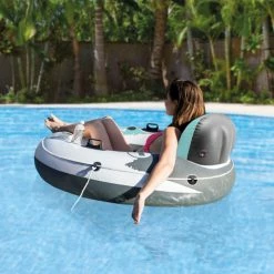 Fauteuil Gonflable De Piscine INTEX River Run Turquoise 6 Fauteuil Gonflable De Piscine INTEX River Run Turquoise -Bleu Piscine 56825eu fauteuil gonflable river run 1