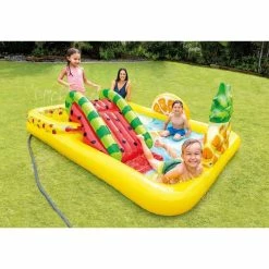 Aire De Jeux Gonflable Fruits Intex 11 Aire De Jeux Gonflable Fruits Intex -Bleu Piscine 57158 aire intex fruits ambiance min