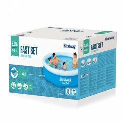 Piscine Autoportée Bestway Fast Set™ 3,05 X 0,66 M Avec Filtration -Bleu Piscine 57458 piscine hors sol bestway ronde fast set 305 66 packaging