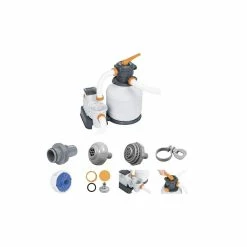 Filtre à Sable Complet Bestway Flowclear 8,327 M³/h 8 Filtre à Sable Complet Bestway Flowclear 8,327 M³/h -Bleu Piscine 58499 filtre sable 8 327 m3h accessoires 1