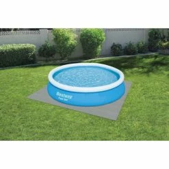Lot De 9 Tapis De Sol 50x50cm Gris à Assembler Pour Piscine Bestway -Bleu Piscine 58639 9 tapis sol gris assembler piscine bestway ambiance
