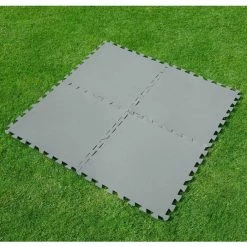 Lot De 9 Tapis De Sol 50x50cm Gris à Assembler Pour Piscine Bestway -Bleu Piscine 58639 9 tapis sol gris assembler piscine bestway complet