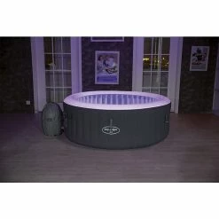 Spa Gonflable Bestway Lay-Z Spa BALI AirJet 4 Places -Bleu Piscine 60009 spa gonflable bestway lay z spa bali led violet