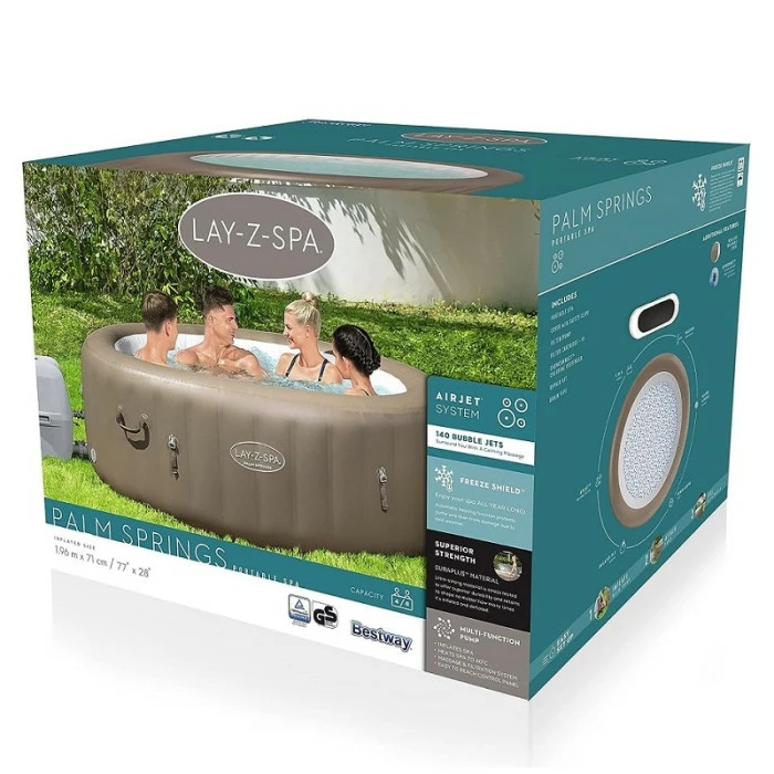 Spa Gonflable Bestway Lay-Z Spa PALM SPRINGS AirJet 6 Places 7 Spa Gonflable Bestway Lay-Z Spa PALM SPRINGS AirJet 6 Places – Image 7