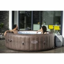 Spa Gonflable Bestway Lay-Z Spa St MORITZ AirJet 7 Places -Bleu Piscine 60023 spa gonflable bulles bestway st moritz ambiance 3