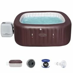 Spa Gonflable Bestway Lay-Z Spa MALDIVES HydroJet Pro 6 Places -Bleu Piscine 60033 spa gonflable bulles jets bestway maldives accessoires