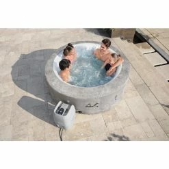 Spa Gonflable Bestway Lay-Z Spa ZURICH AirJet 4 Places -Bleu Piscine 60065 spa gonflable bestway lay z spa zurich ambiance 2