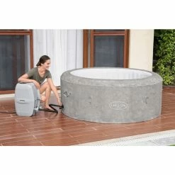 Spa Gonflable Bestway Lay-Z Spa ZURICH AirJet 4 Places -Bleu Piscine 60065 spa gonflable bestway lay z spa zurich gonflage