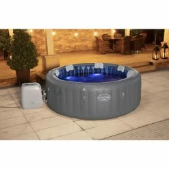 Spa Gonflable Bestway Lay-Z Spa SANTORINI HydroJet Pro 7 Places 25 Spa Gonflable Bestway Lay-Z Spa SANTORINI HydroJet Pro 7 Places -Bleu Piscine 60075 spa gonflable bestway lay z spa santorini ambiance 7