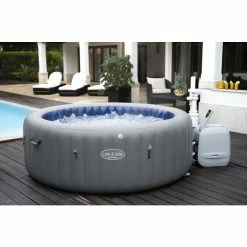Spa Gonflable Bestway Lay-Z Spa SANTORINI HydroJet Pro 7 Places 26 Spa Gonflable Bestway Lay-Z Spa SANTORINI HydroJet Pro 7 Places -Bleu Piscine 60075 spa gonflable bestway lay z spa santorini ambiance 8