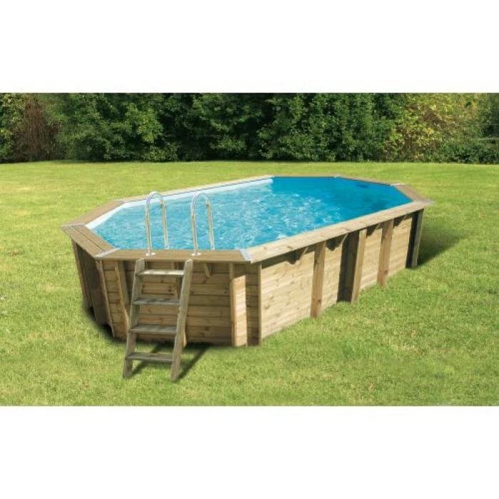 Piscine En Bois Octogonale Ubbink Océa 6,10 X 4,00 X 1,30 M - Liner Bleu 1 Piscine En Bois Octogonale Ubbink Océa 6,10 X 4,00 X 1,30 M - Liner Bleu