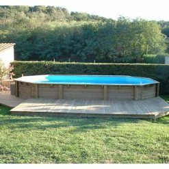Piscine En Bois Octogonale Ubbink Océa 8,60 X 4,70 X 1,30 M - Liner Bleu 6 Piscine En Bois Octogonale Ubbink Océa 8,60 X 4,70 X 1,30 M - Liner Bleu -Bleu Piscine 7504509 piscine bois octogonale ubbink ocea 470 860 bleu ambiance