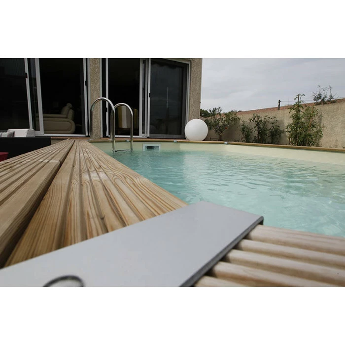 Piscine En Bois Octogonale Ubbink Océa 6,10 X 4,00 X 1,30 M - Liner Beige 4 Piscine En Bois Octogonale Ubbink Océa 6,10 X 4,00 X 1,30 M - Liner Beige – Image 4