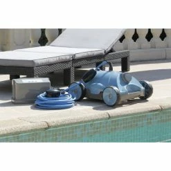 Robot Nettoyeur Fond De Piscine Ubbink Robotclean 2 -Bleu Piscine 7504638 robot nettoyeur fond piscine ubbink robotclean 2 ambiance 2