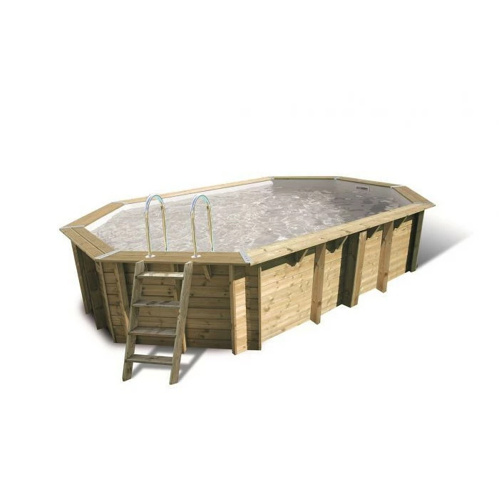 Piscine En Bois Octogonale Ubbink Océa 6,10 X 4,00 X 1,30 M - Liner Gris 1 Piscine En Bois Octogonale Ubbink Océa 6,10 X 4,00 X 1,30 M - Liner Gris