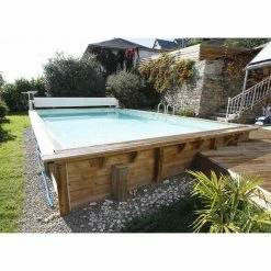 Piscine En Bois Rectangulaire Ubbink Azura 5,05 X 3,50 X 1,26 M - Liner Beige 5 Piscine En Bois Rectangulaire Ubbink Azura 5,05 X 3,50 X 1,26 M - Liner Beige -Bleu Piscine 7504755 piscine bois rectangulaire ubbink sunwater 300 555 beige 2 1