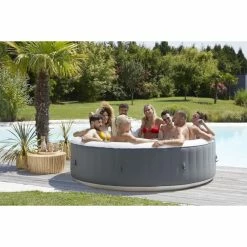 Spa Gonflable Ubbink Infinite Spa XTRA 8 Places 13 Spa Gonflable Ubbink Infinite Spa XTRA 8 Places -Bleu Piscine 8680016 spa gonflable ubbink infinite spa xtra 8 places ambiance 2
