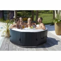 Spa Gonflable Ubbink Infinite Spa Octo Plus 4 Places -Bleu Piscine 8680019 spa gonflable ubbink infinite spa octo plus 4 places ambiance 3