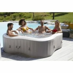 Spa Gonflable Ubbink Infinite Spa Elite Plus 4 Places -Bleu Piscine 8680021 spa gonflable ubbink infinite spa elite plus 4 places ambiance