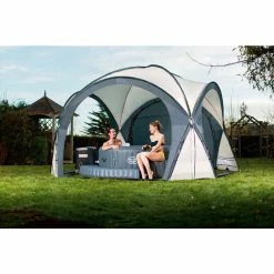 Abri Pour Spa Gonflable Bestway Lay-z Dôme -Bleu Piscine abri spa gonflabe lay z bestway 58460 ambiance3 1