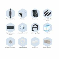 Spa Gonflable Netspa Montana 4 Personnes 7 Spa Gonflable Netspa Montana 4 Personnes -Bleu Piscine accessoires montana