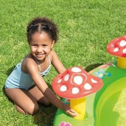 Aire De Jeux Gonflable Intex Mon Jardin -Bleu Piscine aire de jeux gonflable intex jardin 3