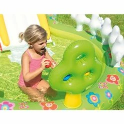 Aire De Jeux Gonflable Intex Mon Jardin -Bleu Piscine aire de jeux gonflable intex jardin 5