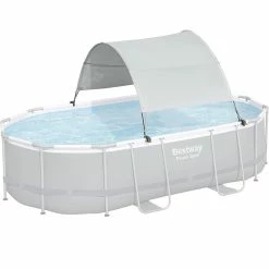Auvent Pour Piscine Tubulaire Bestway Largeur 2,10 à 3,40 M